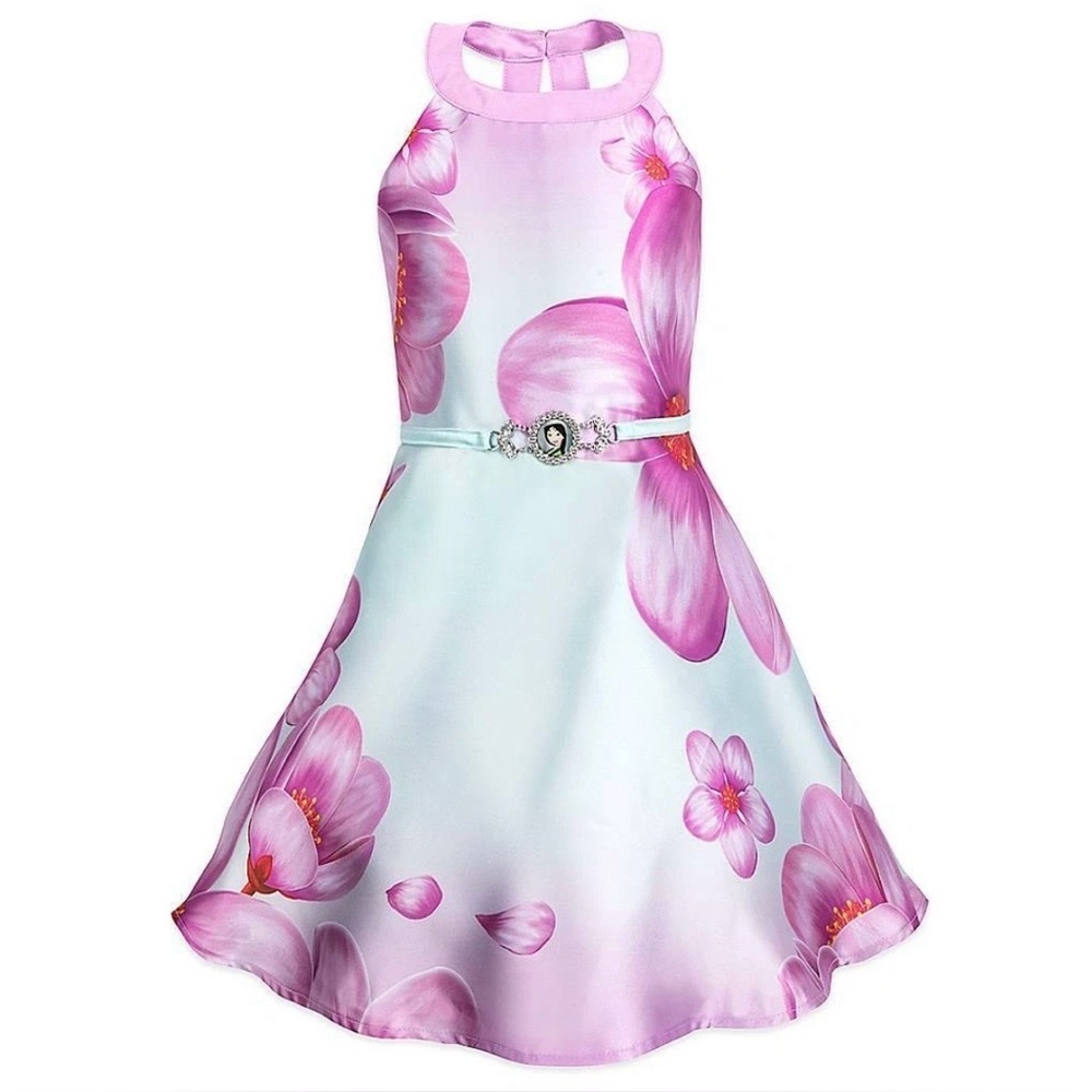 NWT DISNEY Store Princess Mulan Fancy Fit Flare Dress Party Girls 5/6 Cosplay